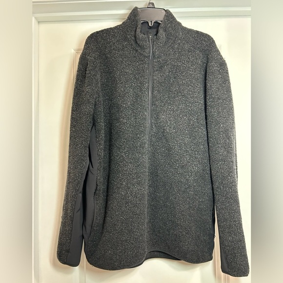 Men's Tundra Trek Charcoal Gray Half-Zip Sweater - Picture 6 of 8